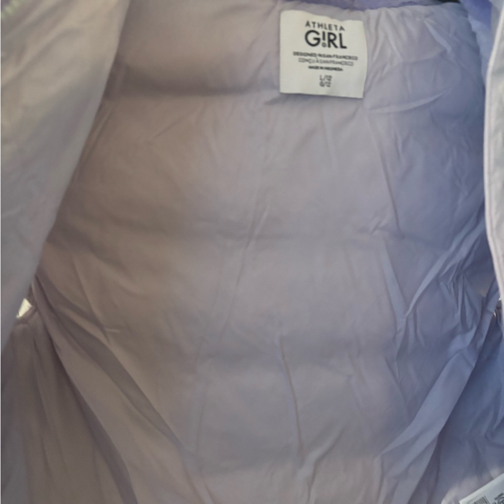 Athleta Light Purple Hooded Vest - Picture 4 of 6